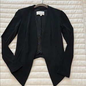 BCBGMaxAzria Black Blazer with Waterfall Front